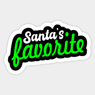 Santa's favorite Sticker